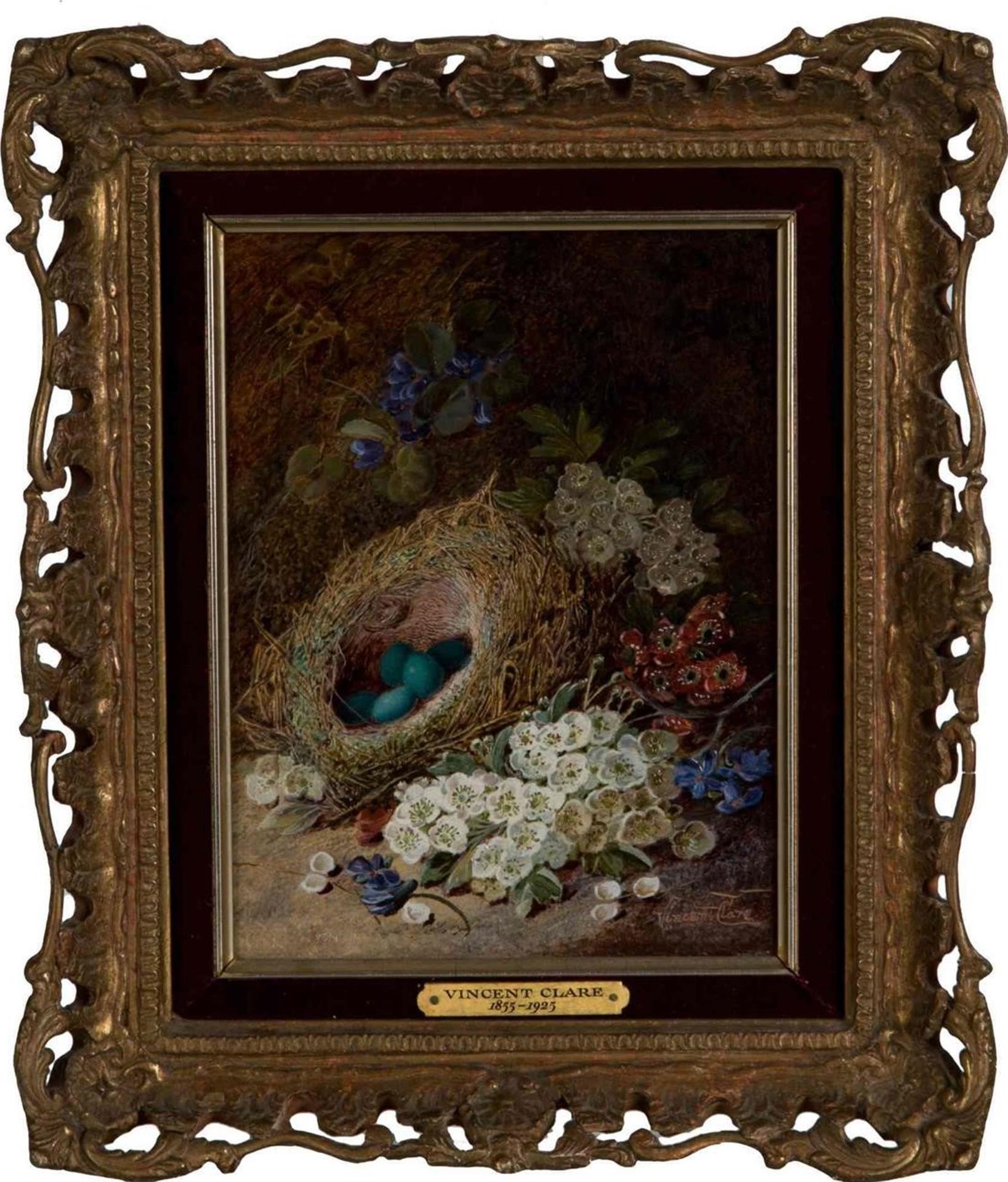 Vincent Clare (1853-1927) - Still Life with Bird's Nest