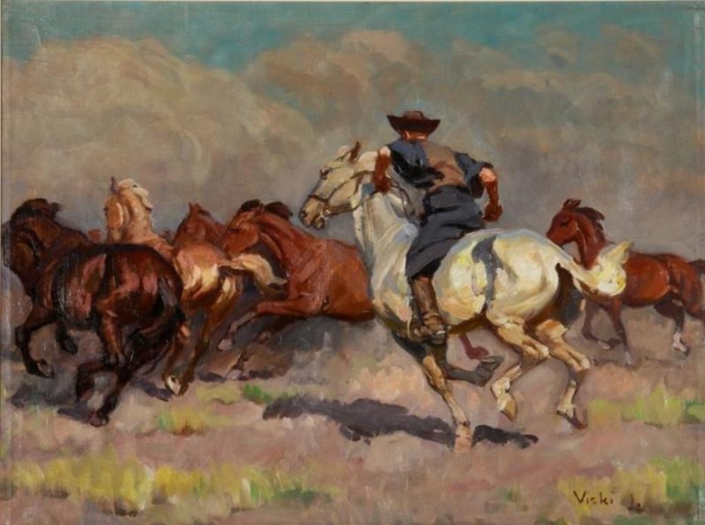Janos Viski (1891-1987) - Stampede