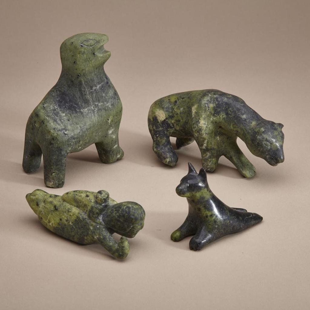 Mathewsie - Creature; Polar Bear; Sedna And Young; Reclined Dog