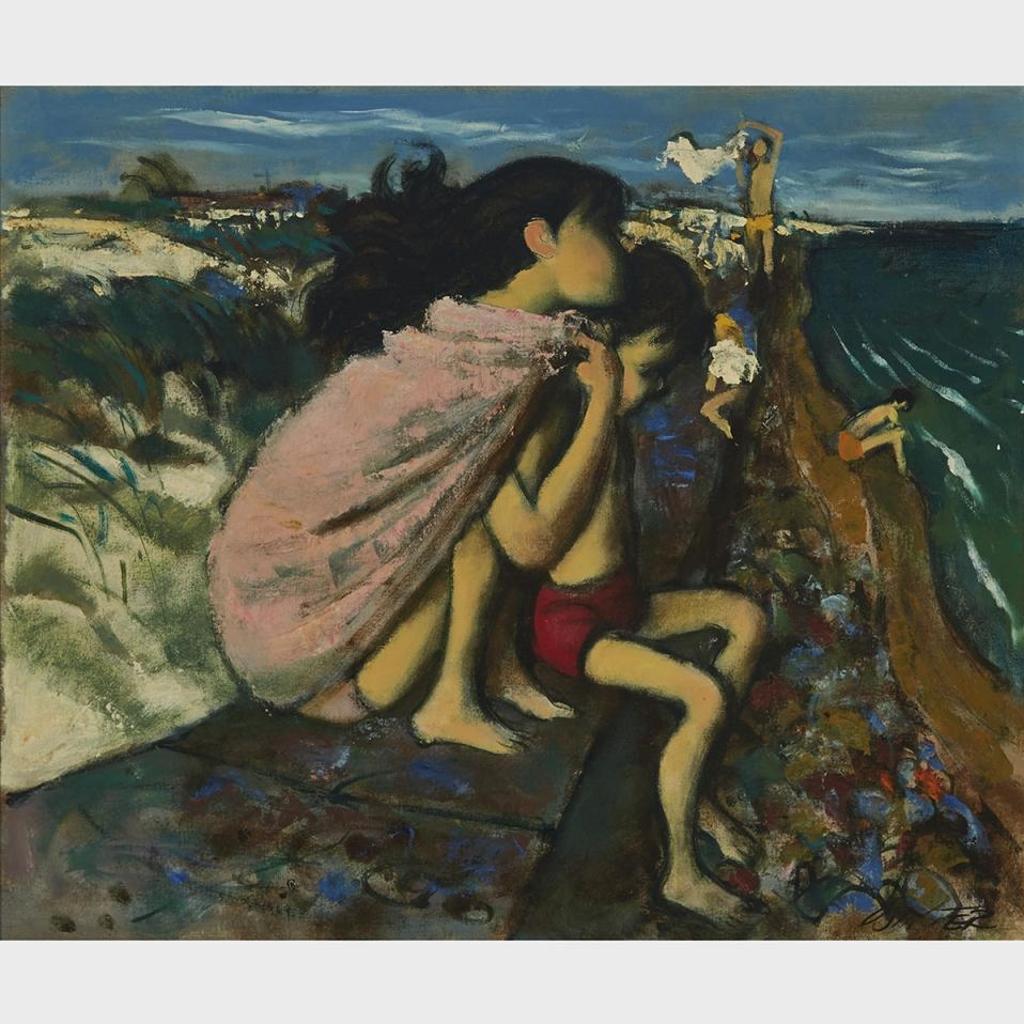 William Arthur Winter (1909-1996) - On The Breakwall
