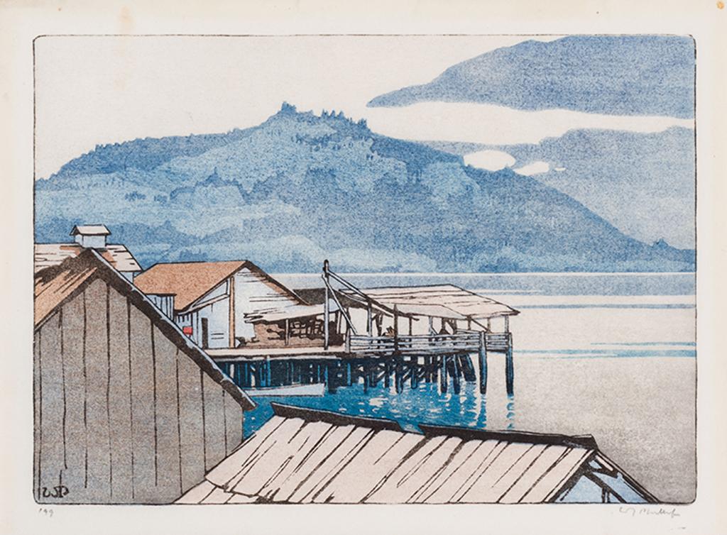 Walter Joseph (W.J.) Phillips (1884-1963) - The Waterfront, Alert Bay, British Columbia