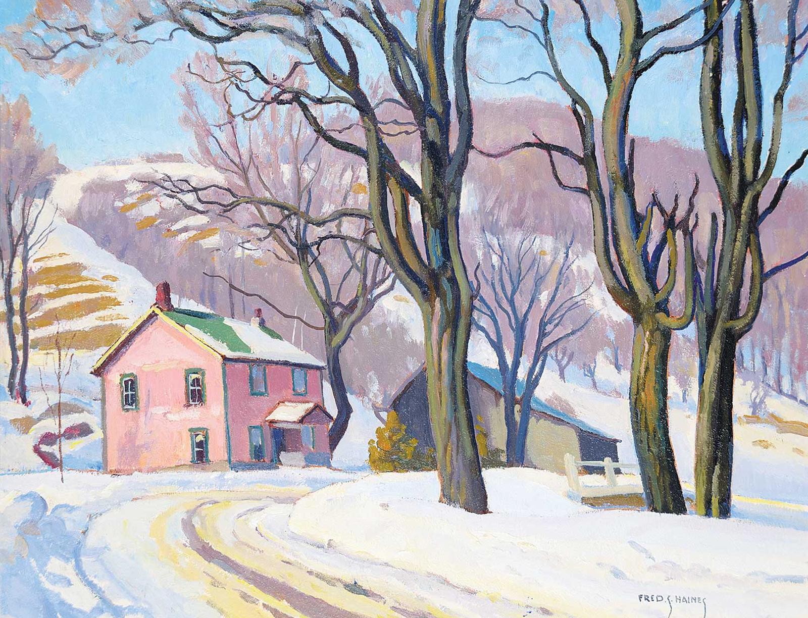 Frederick Stanley Haines (1879-1960) - Late Fall, Village Road