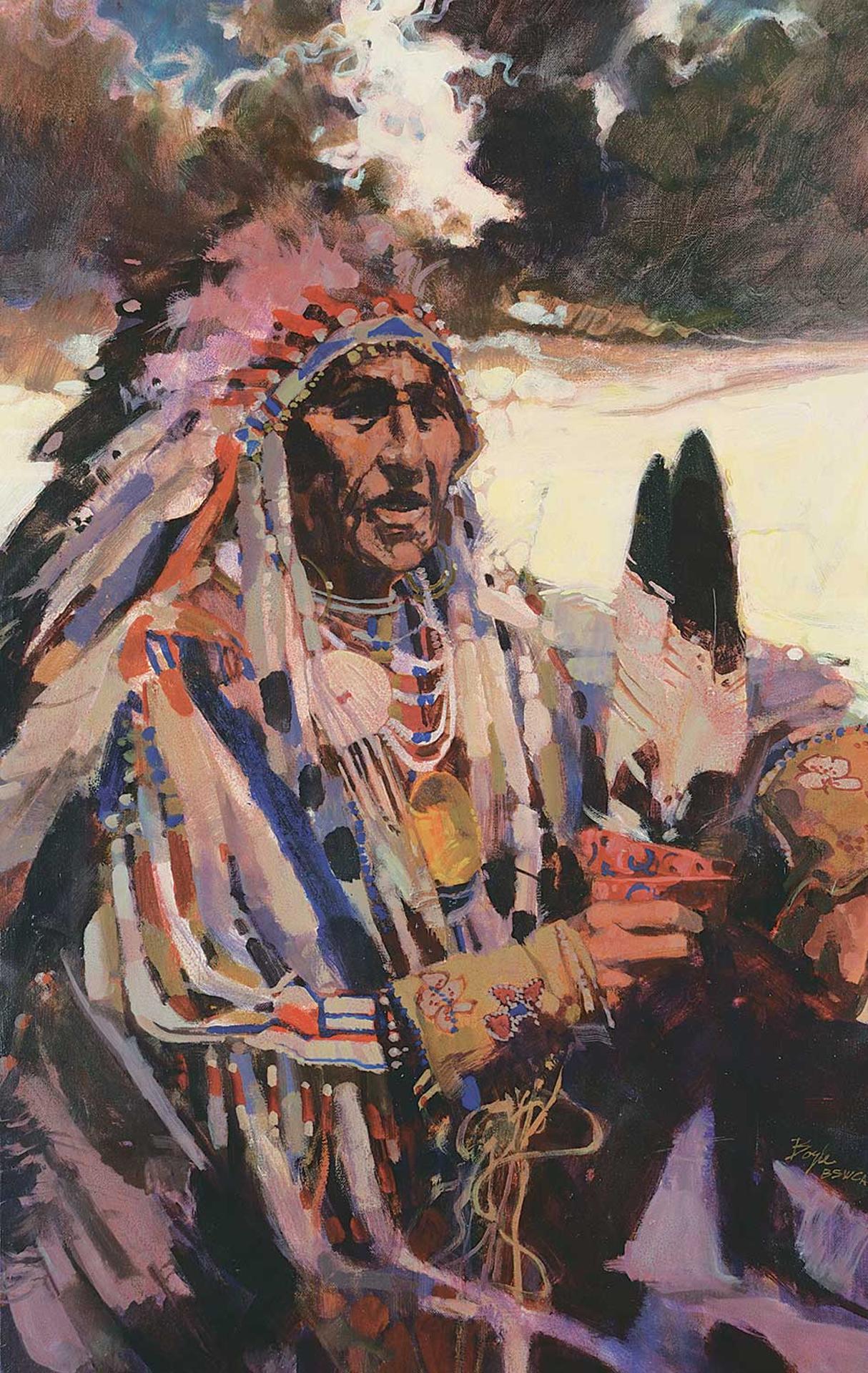 James Neil Boyle (1931-2006) - Wind Listener [Afternoon Storm Clouds, Something Brewing]