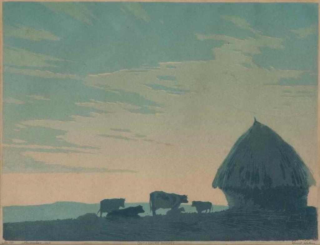 Ernest W. Watson (1884-1969) - Berkshire Sunset