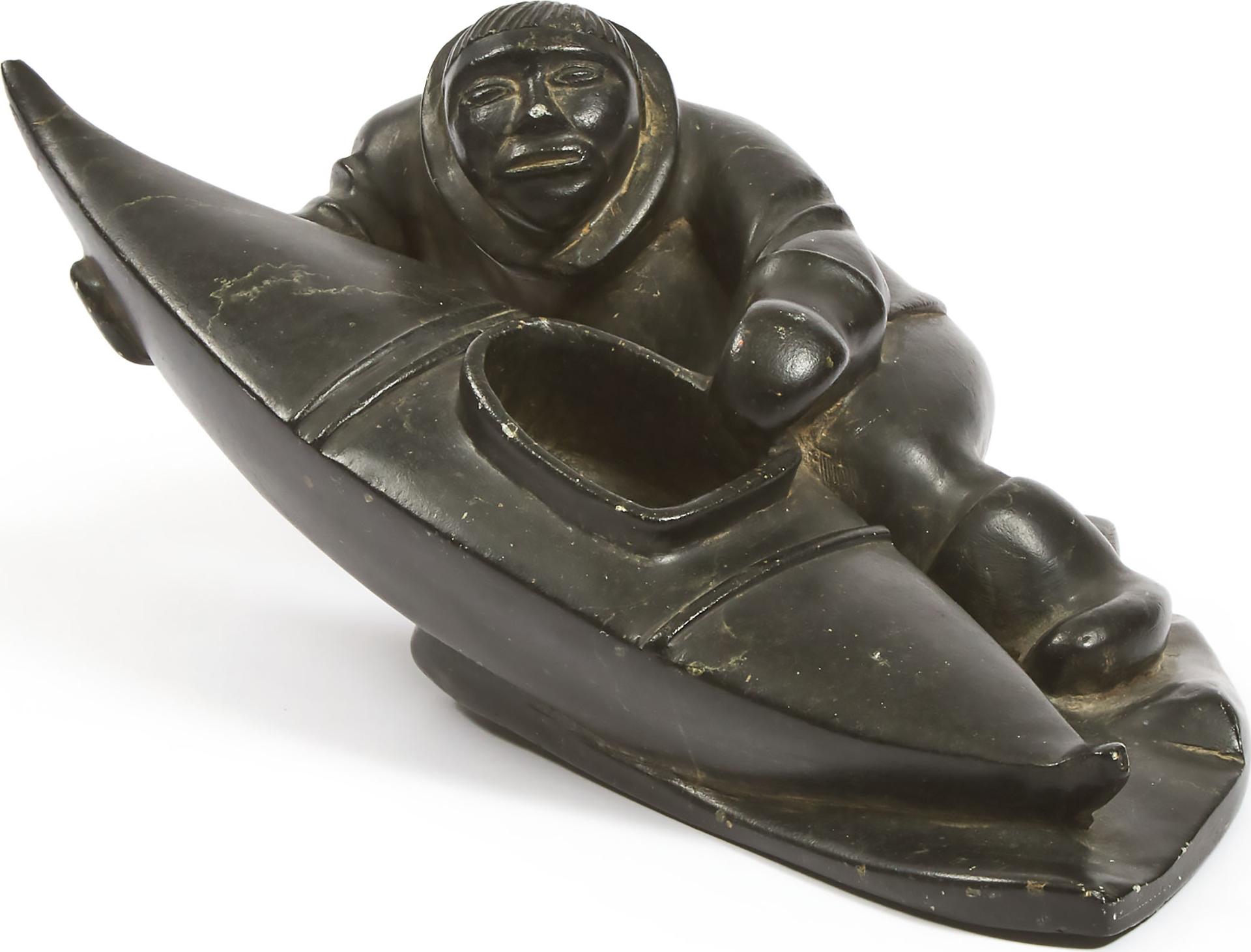 JUSI QUMALUK - Man Hauling Kayak