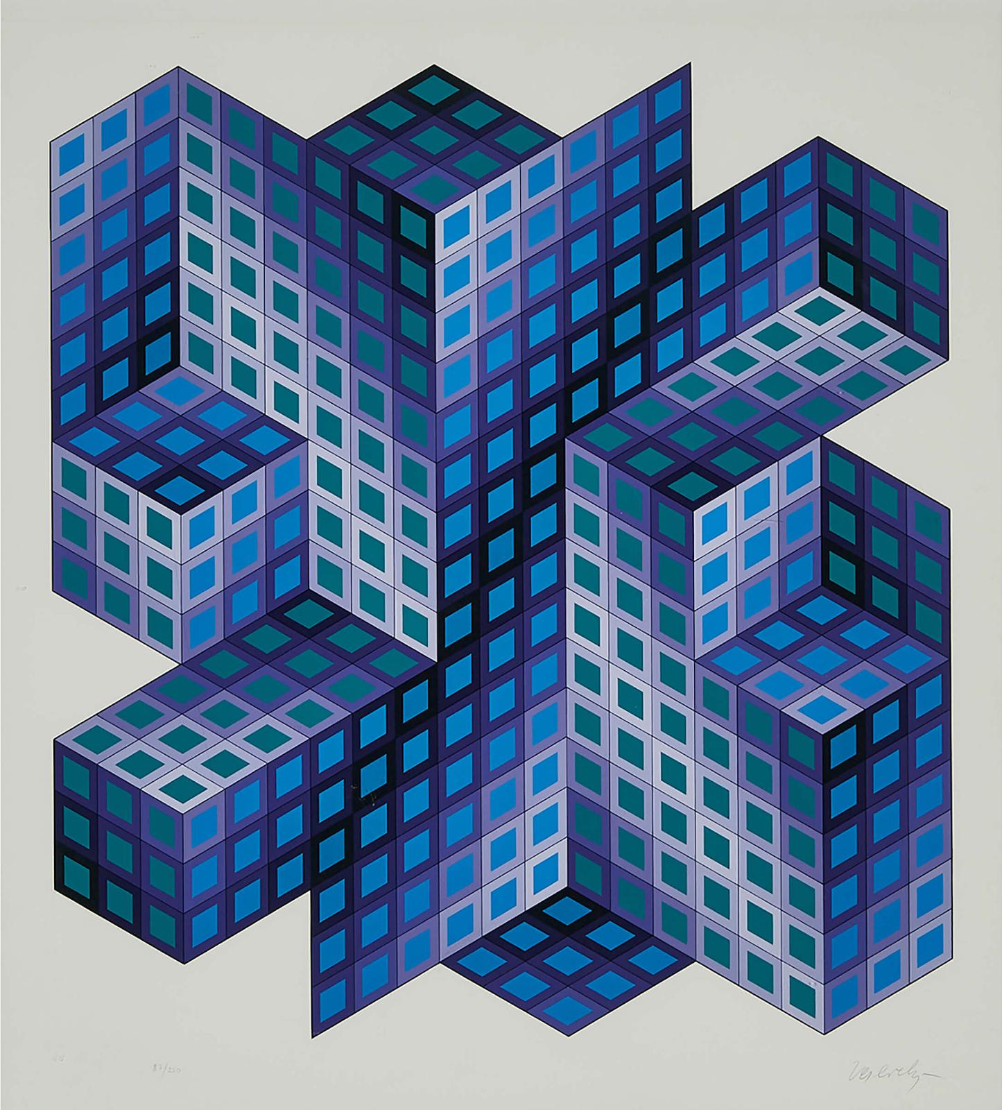Victor Vasarely (1906-1997) - Sinvilag, 1988