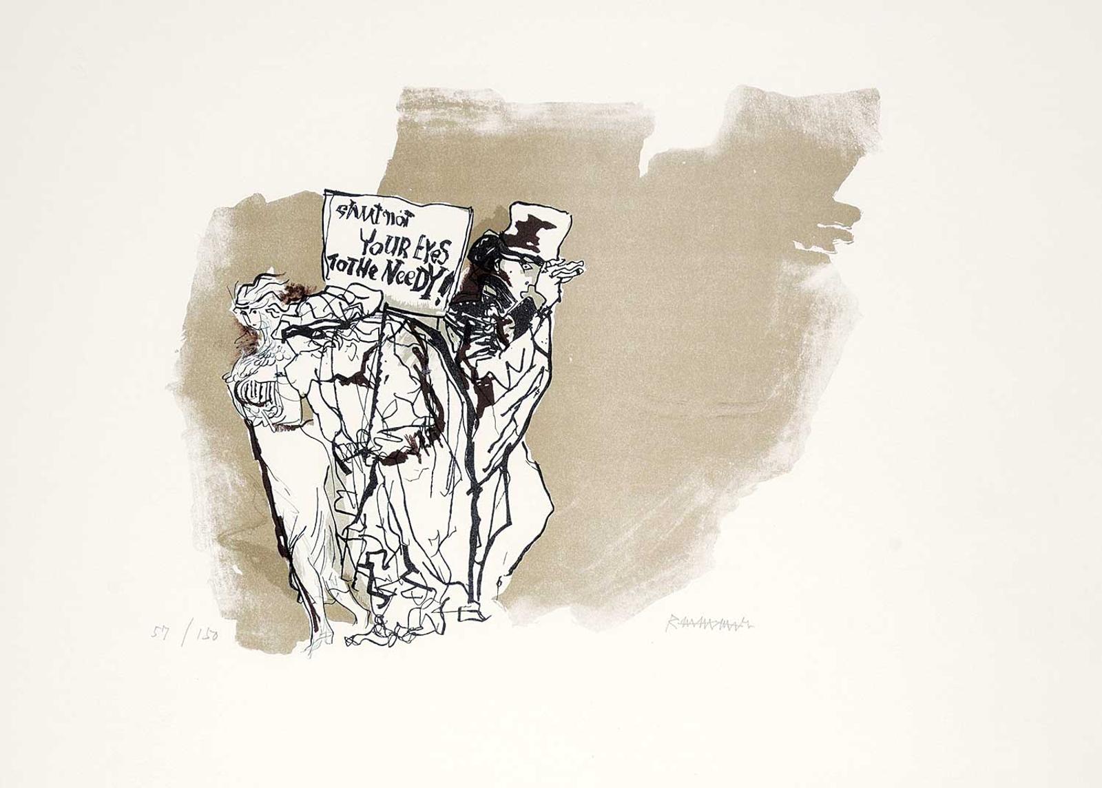 Abraham Rattner - Shut Not Your Eyes to the Needy! #57/150