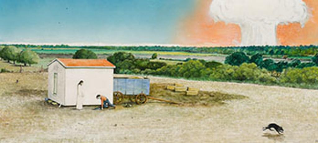 William Kurelek (1927-1977) - Untitled (from the Burning Barn Series)