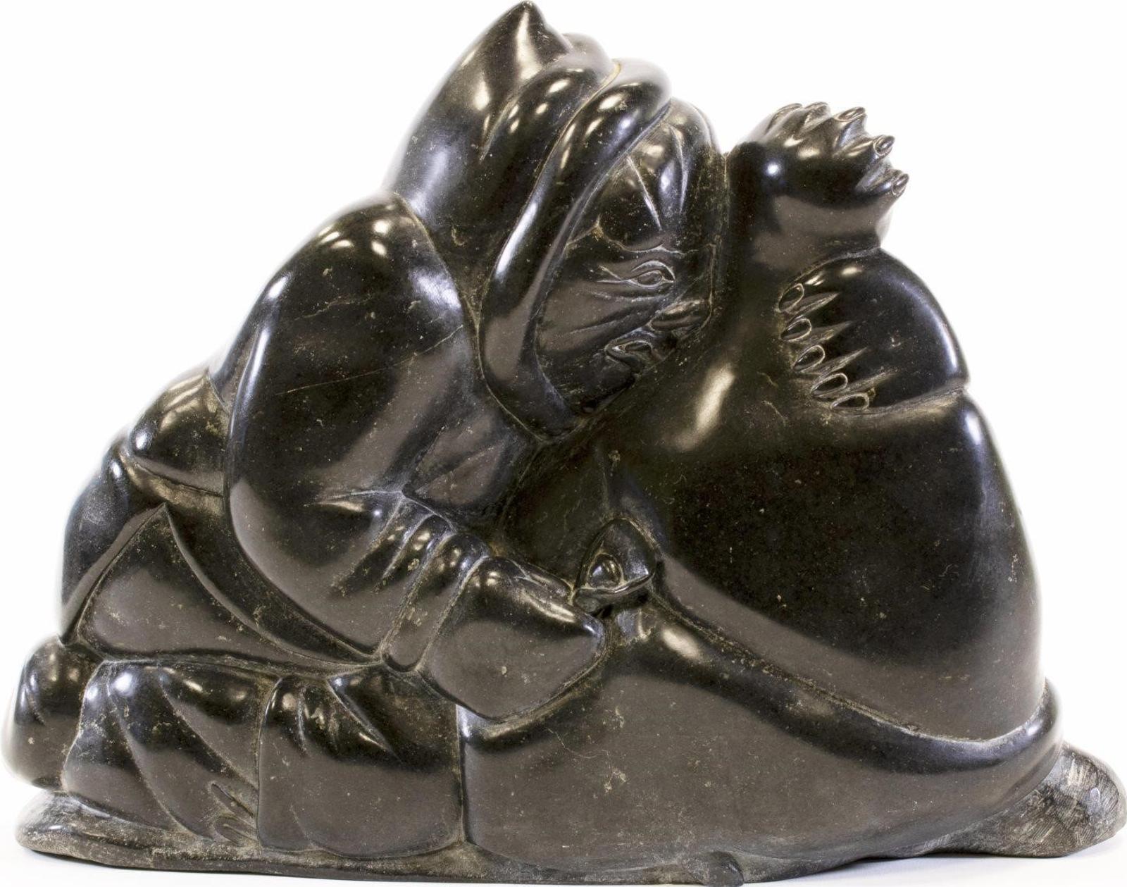 Simeonie Ohaituk (1941) - Man Fighting Bear; 1975