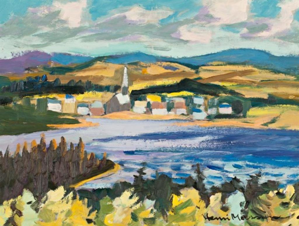 Henri Leopold Masson (1907-1996) - Village of Magog, Quebec