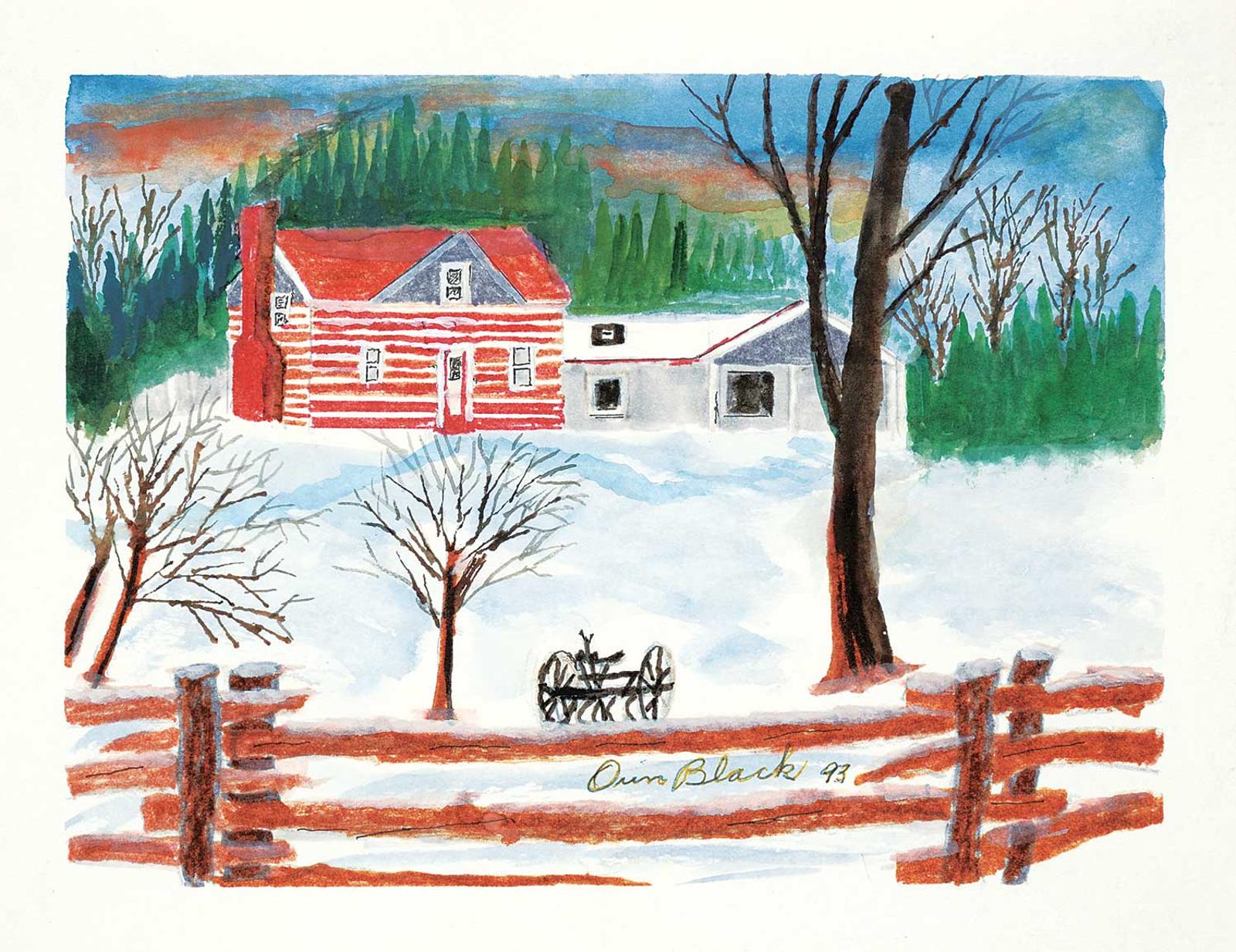Orin Black - Untitled - Homestead in Winter