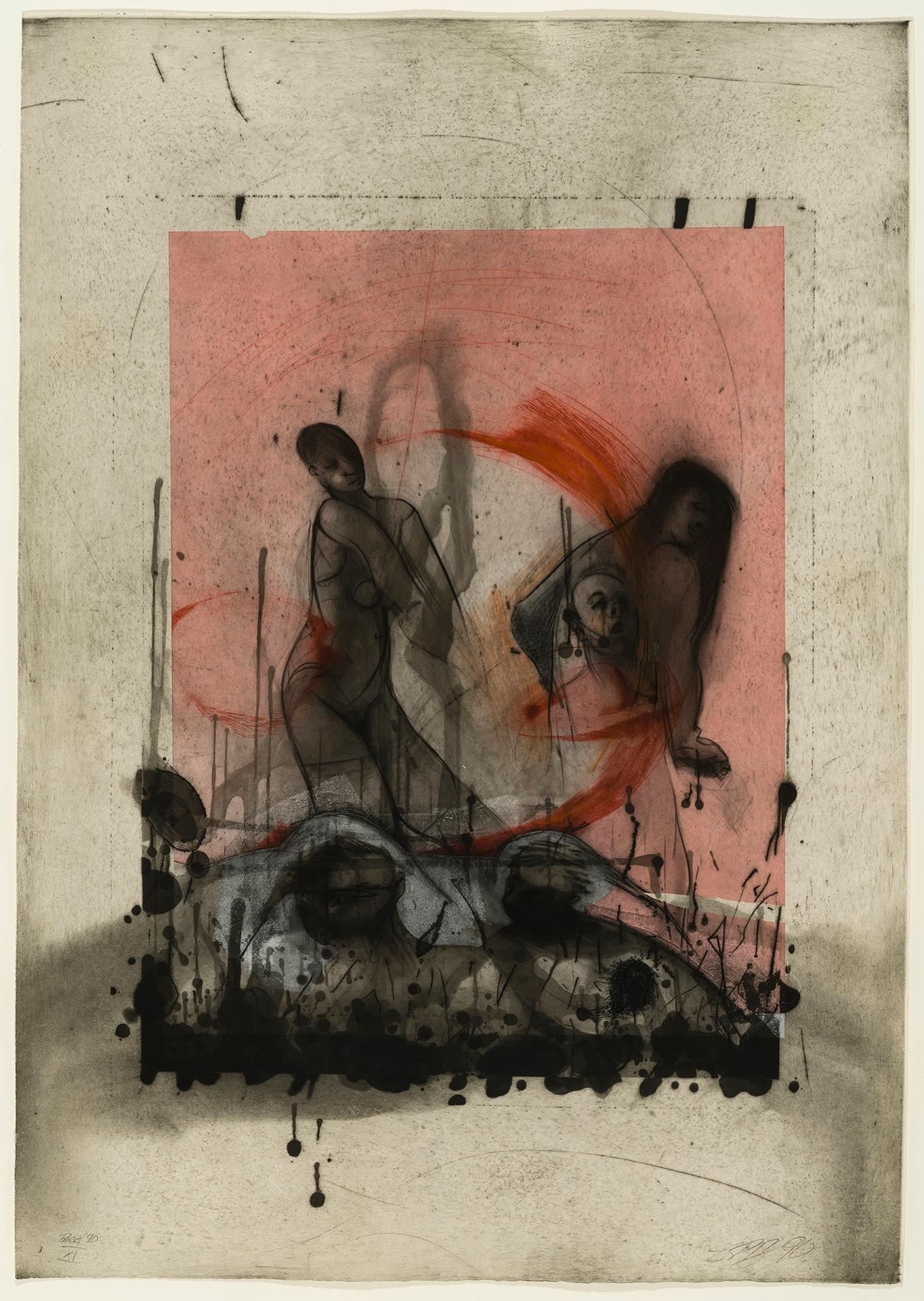 Louis-Pierre Bougie (1946-2021) - Plaisirs carmins, 1990