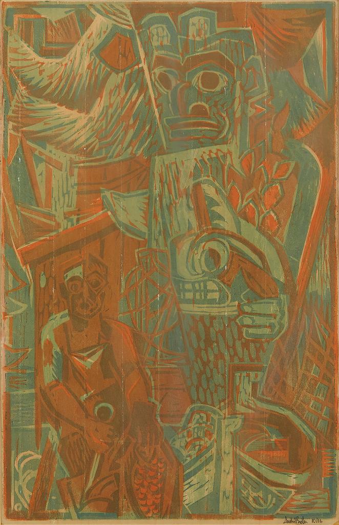André Charles Biéler (1896-1989) - Totem Pole