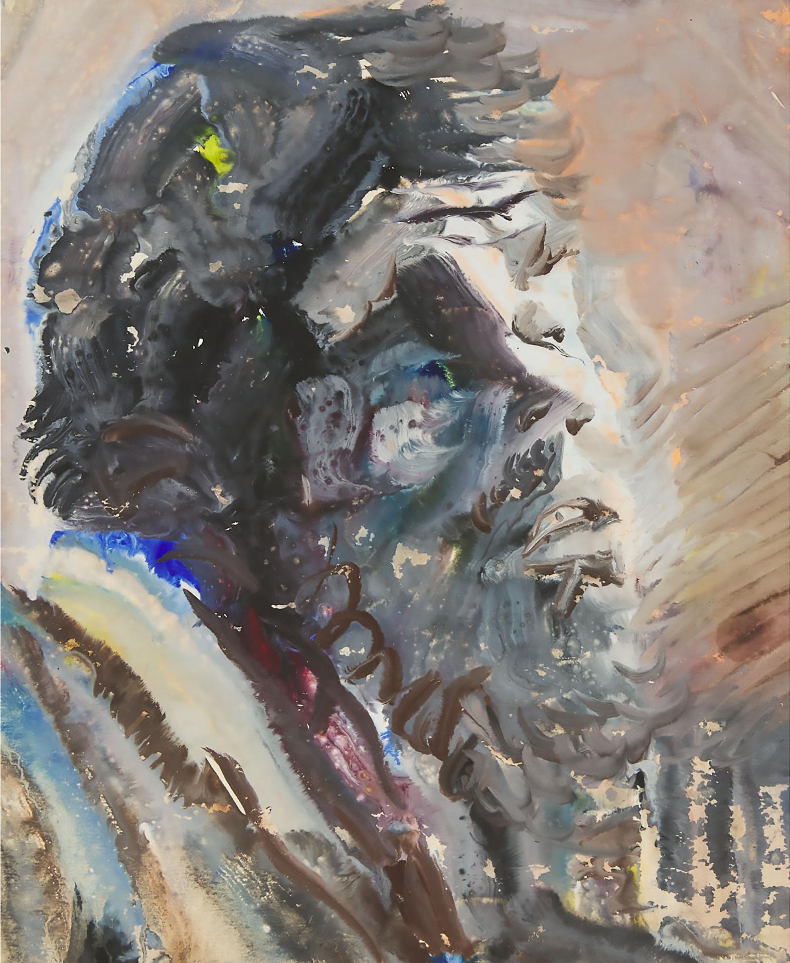 Anatoly Timofeevich Zverev (1931-1986) - Portrait, Circa 1950-1960
