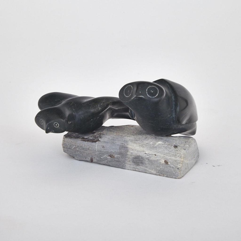 Pudloo Josephie (1931) - Two Perched Owls