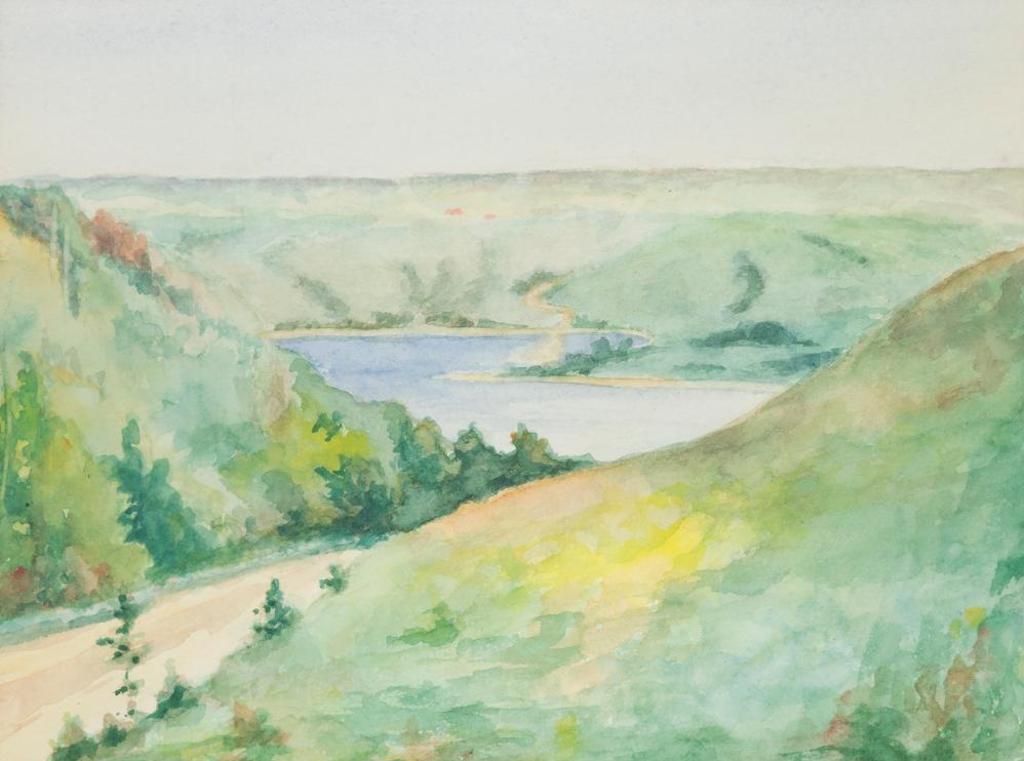 Edna Honeyford Colbeck (1892-1977) - Road Down Pasqua Hill