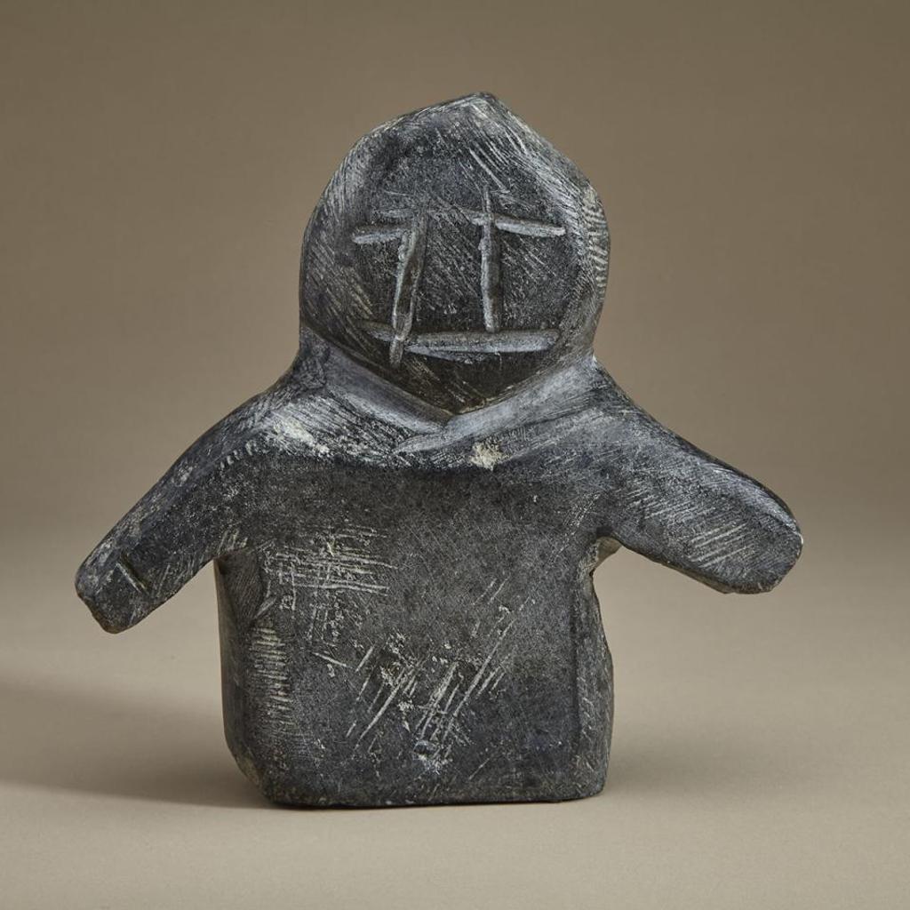 John Kavik (1897-1993) - Bust Of An Inuk Arms Wide