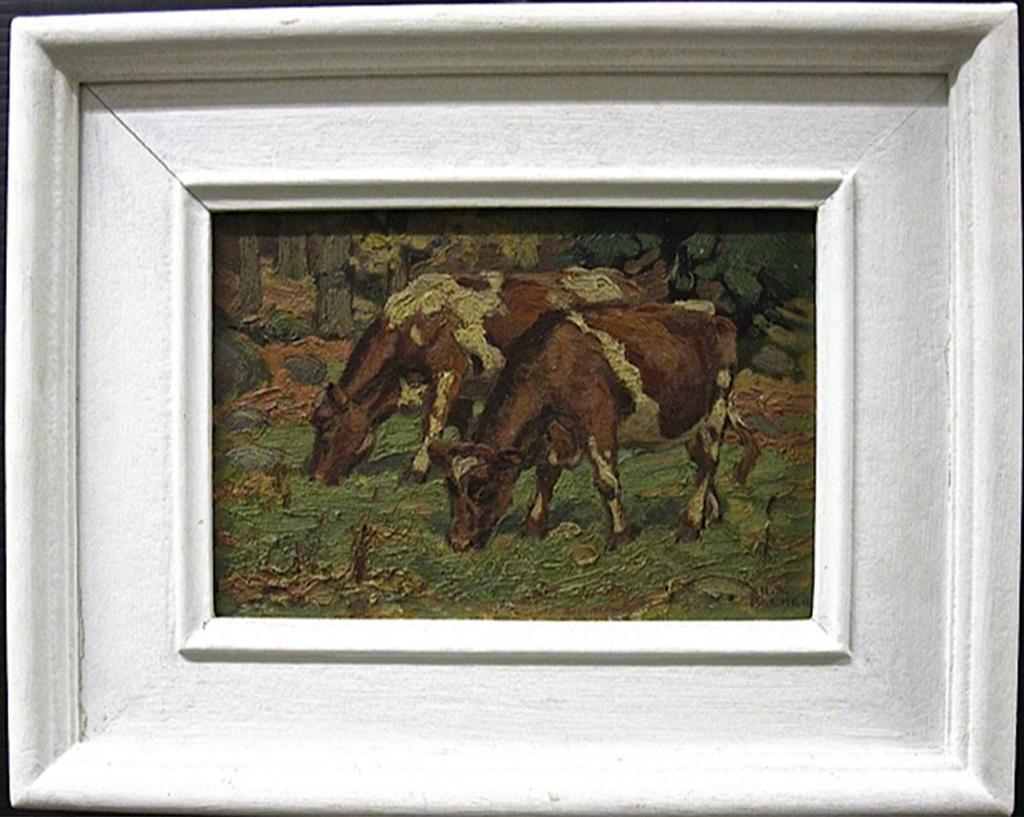 Herbert Sidney Palmer (1881-1970) - Sketch Cattle Grazing