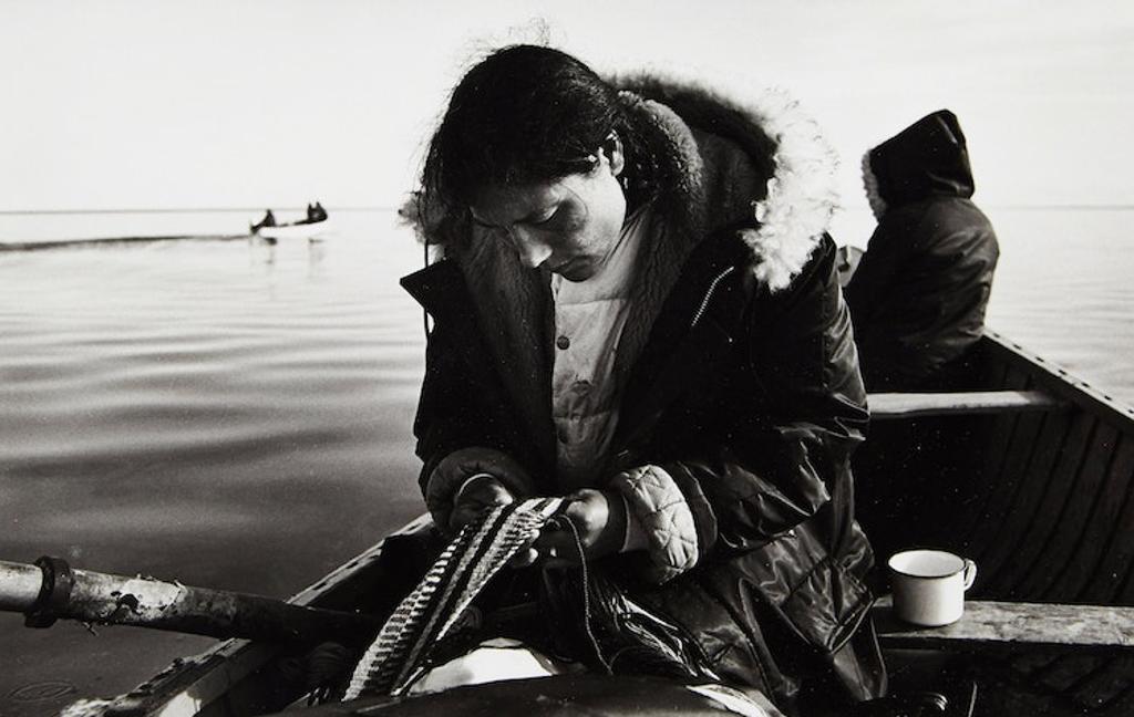 Pamela Harris (1940) - Nilaulaq Fingerweaving, Spence Bay, N.W.T., 1973