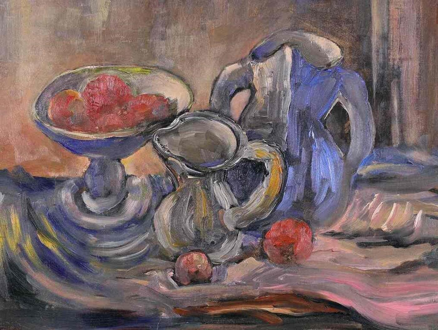 William Lewy Leroy Roy Stevenson (1905-1966) - Still Life With Pitchers And Fruit