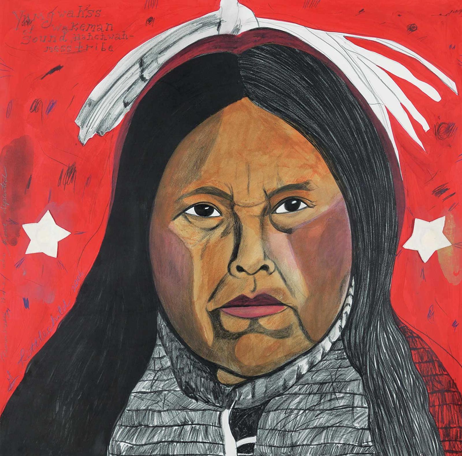 George Littlechild (1958) - Yumgwahss of Wakeman Sound, Hahchwahmess Tribe