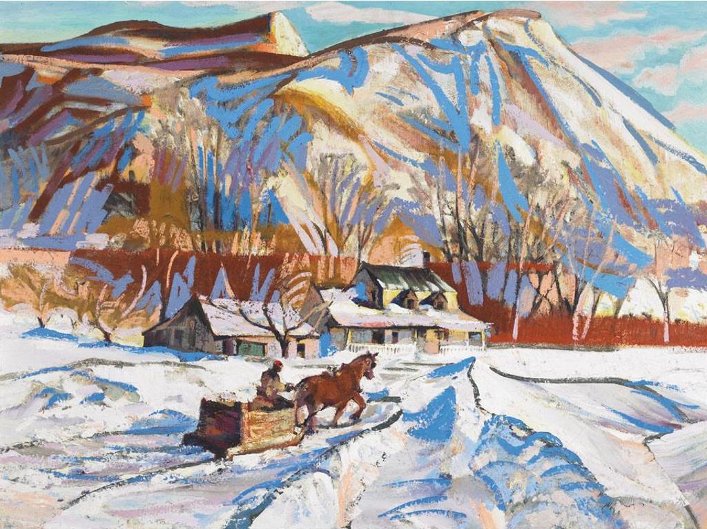 Albert Edward Cloutier (1902-1965) - L’Hiver A St. Hilare, Mars, 1962