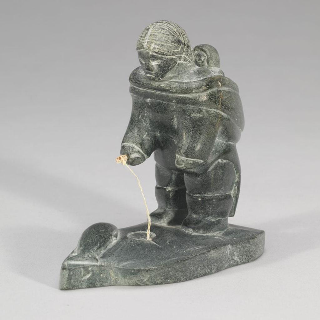 Evie Tullaugaq Qamugaaluk Koperquacuk (1925) - Mother And Child Fishing
