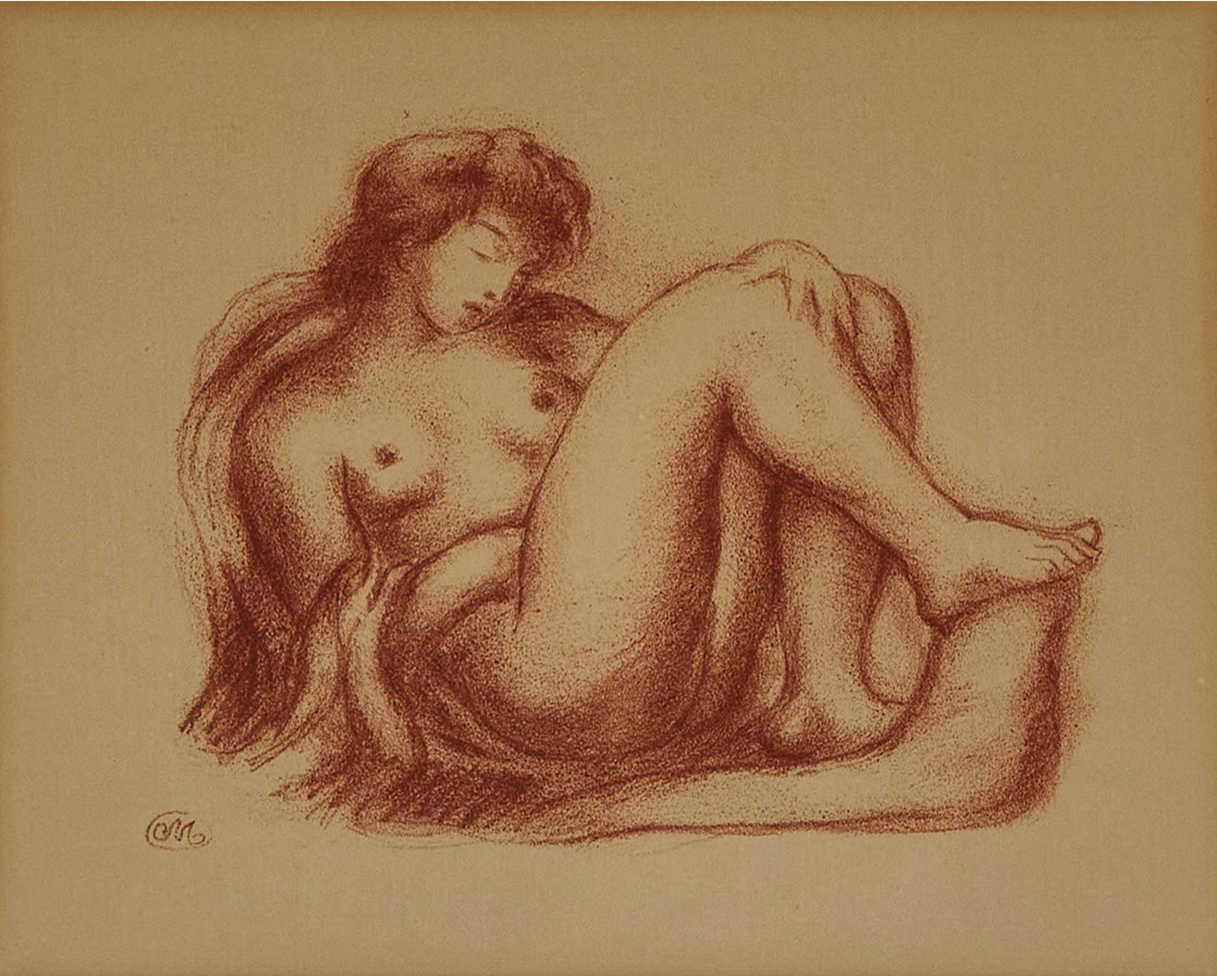 Aristide Joseph Bonaventure Maillol (1861-1944) - Nude Study
