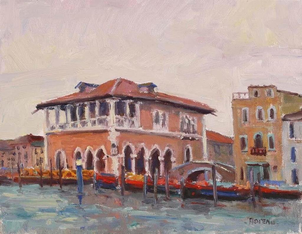 Francine Noreau (1941-2020) - Untitled, Canal Scene