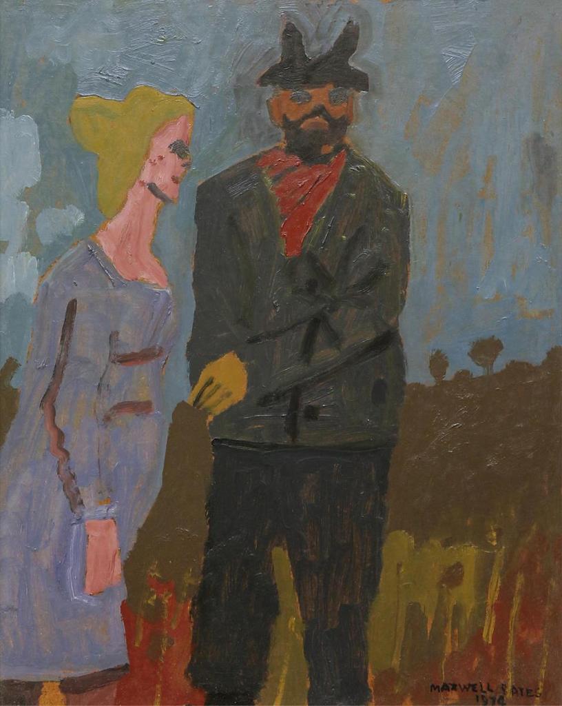 Maxwell Bennett Bates (1906-1980) - Farmer & Wife; 1974