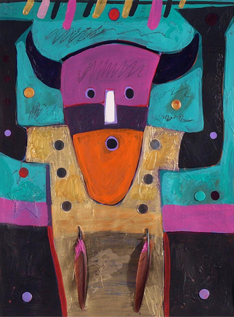 George Littlechild (1958) - Dancing Buffalo Series Ii; 1990