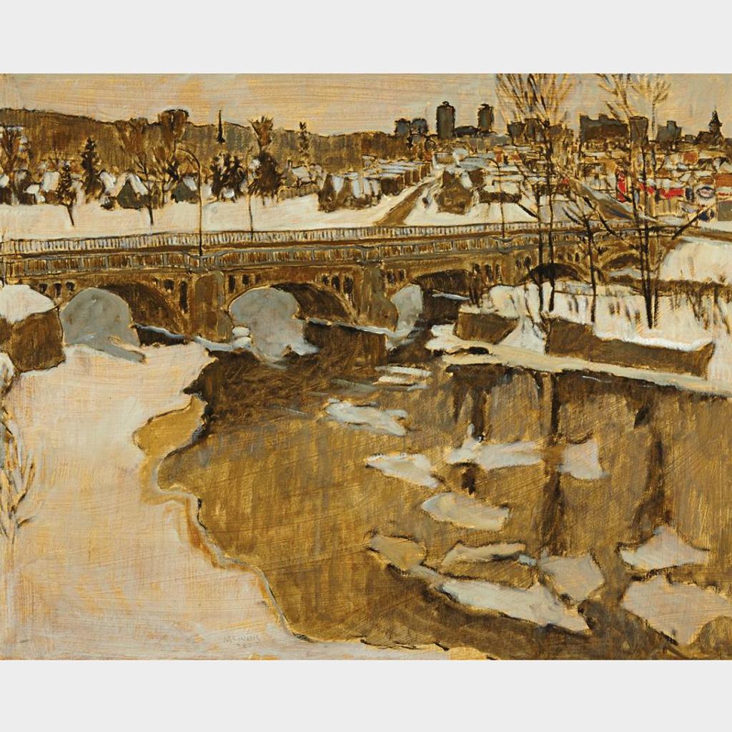 Robert Francis Michael McInnis (1942) - Bridge Series, Red, 1985
