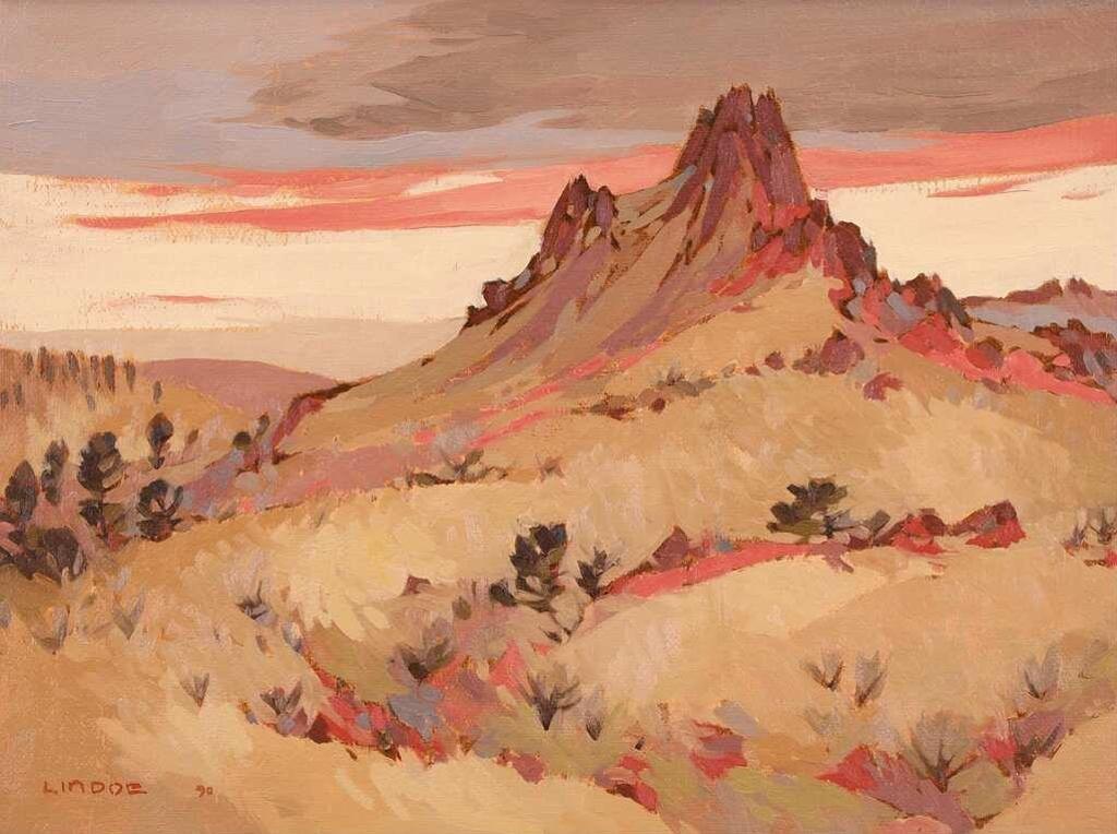 Luke Orton Lindoe (1913-1998) - Rocky Outcrop; 1990