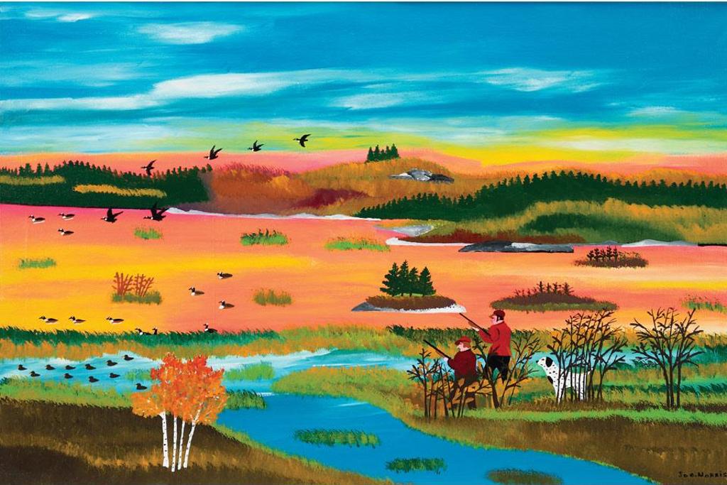 Joe Norris (1925-1996) - Hunters At Sunrise