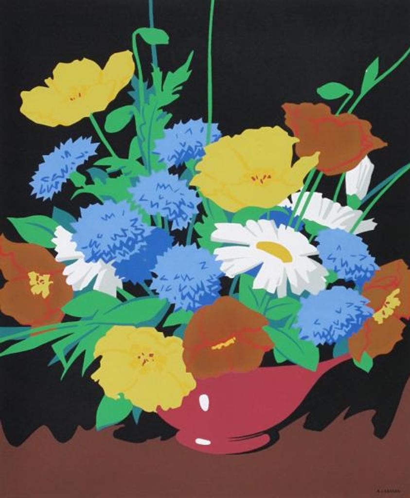 Alfred Joseph (A.J.) Casson (1898-1992) - Flowers In A Red Bowl