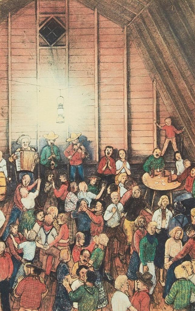 William Kurelek (1927-1977) - The Barn Dance