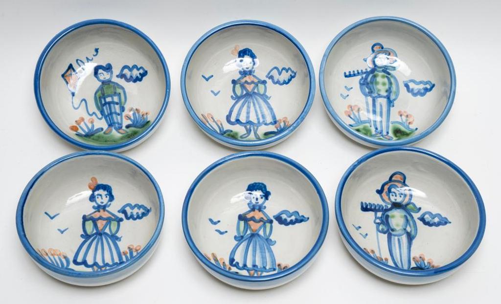 Mary Alice Hadley (1911-1965) - Untitled - Six Bowls