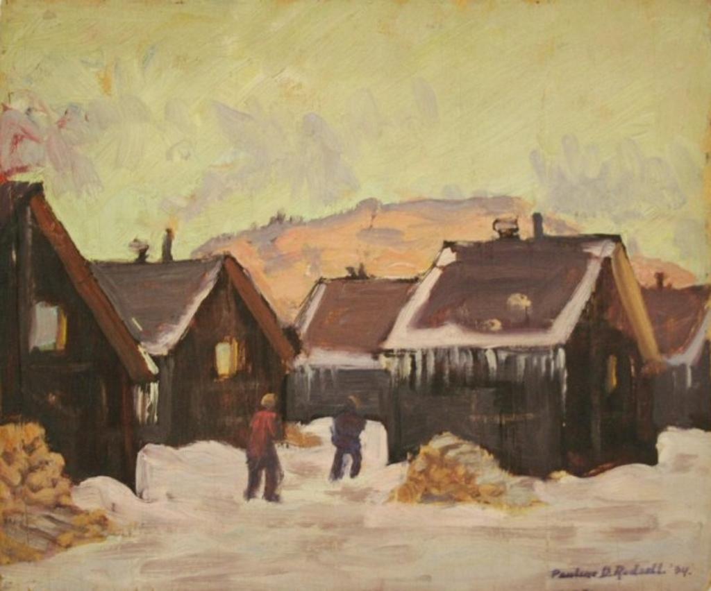 Pauline D. Redsell (1908-1980) - Walking Through The Village