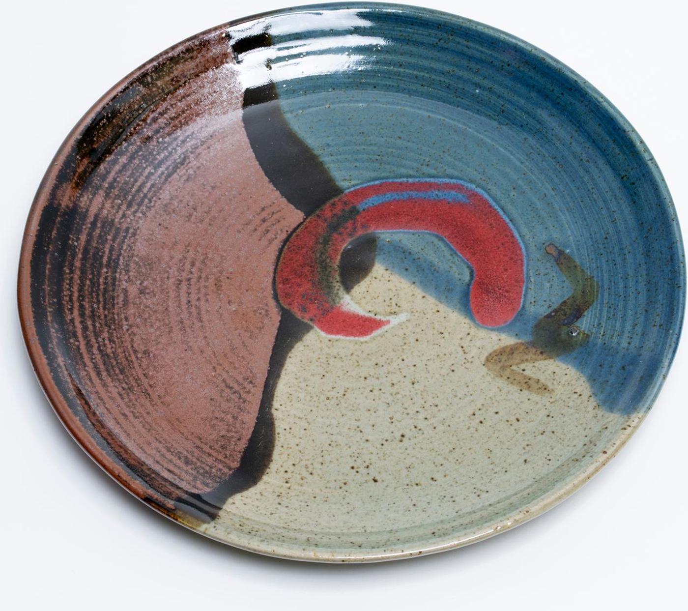 Wendy Parsons (1949-1952) - Plate with Red Swirl