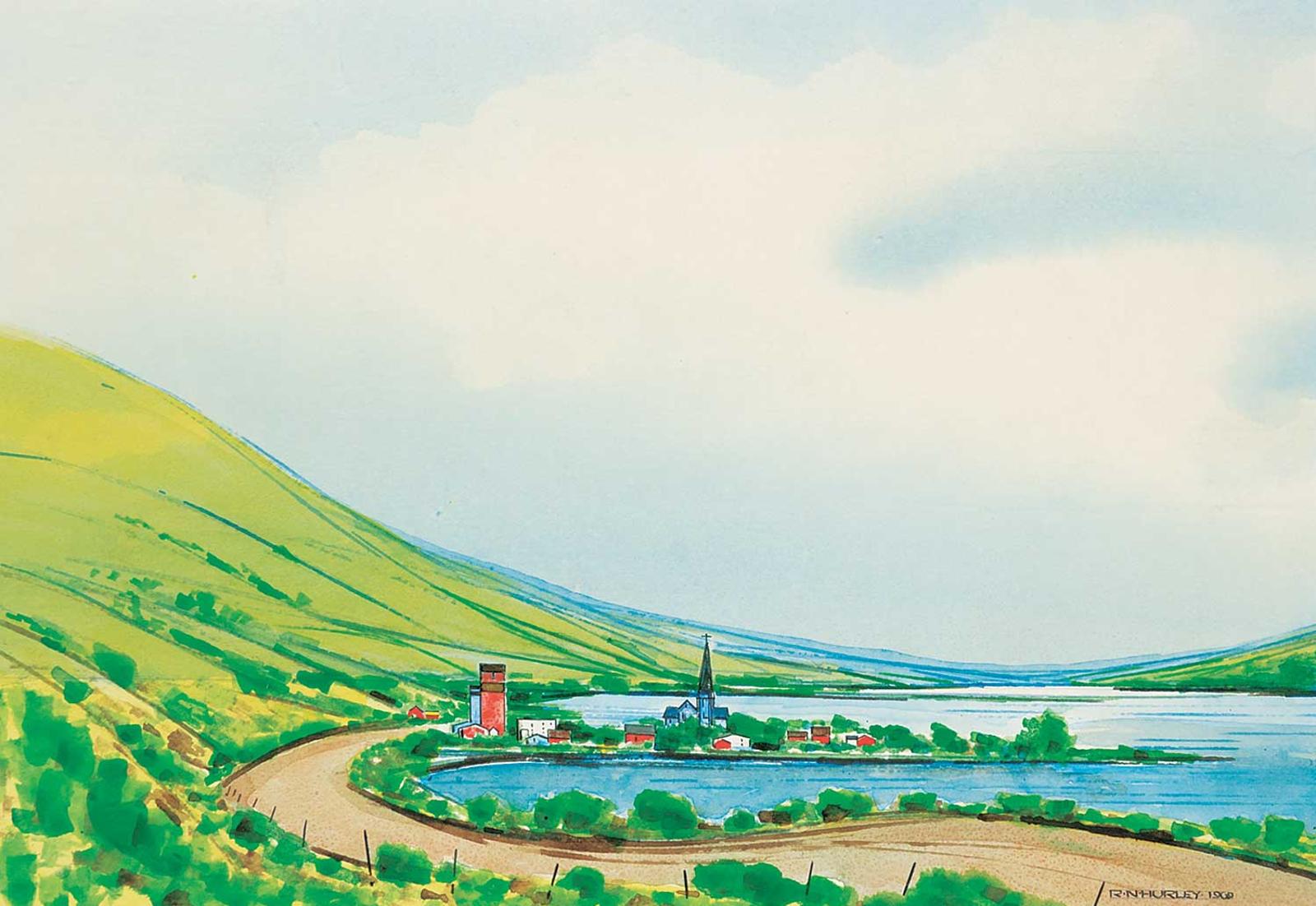 Robert Newton Hurley (1894-1980) - Untitled - Lebret, Saskatchewan