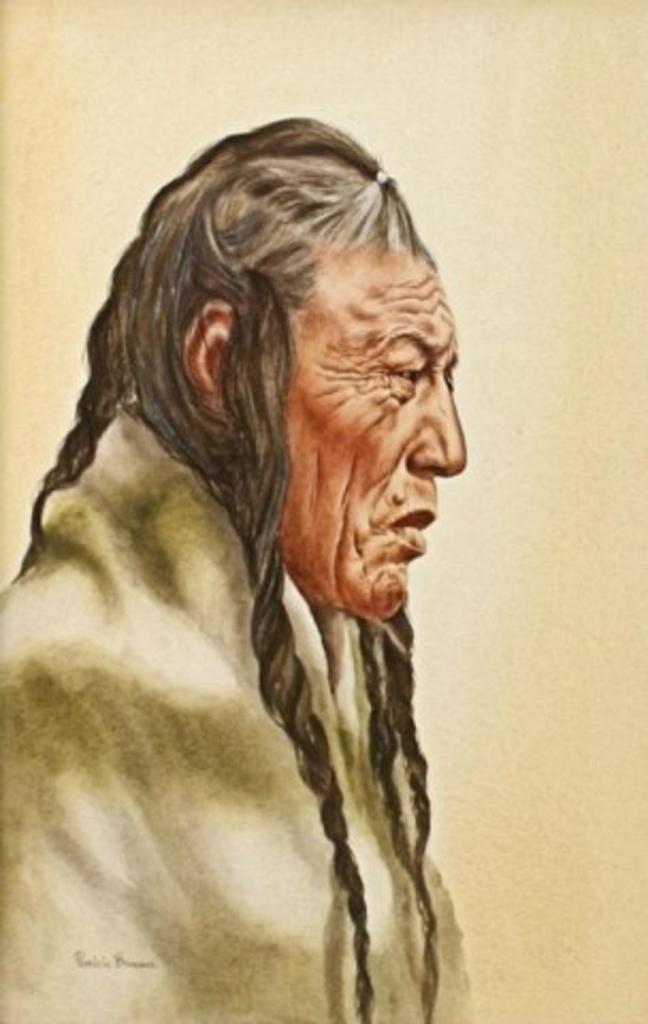 Patricia Bourque (1945) - Portrait, Indian Chief