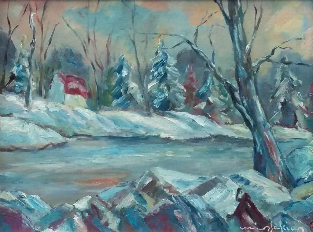 Berge Missakian (1933-2017) - Val David en Fevrier, Montreal, 1981