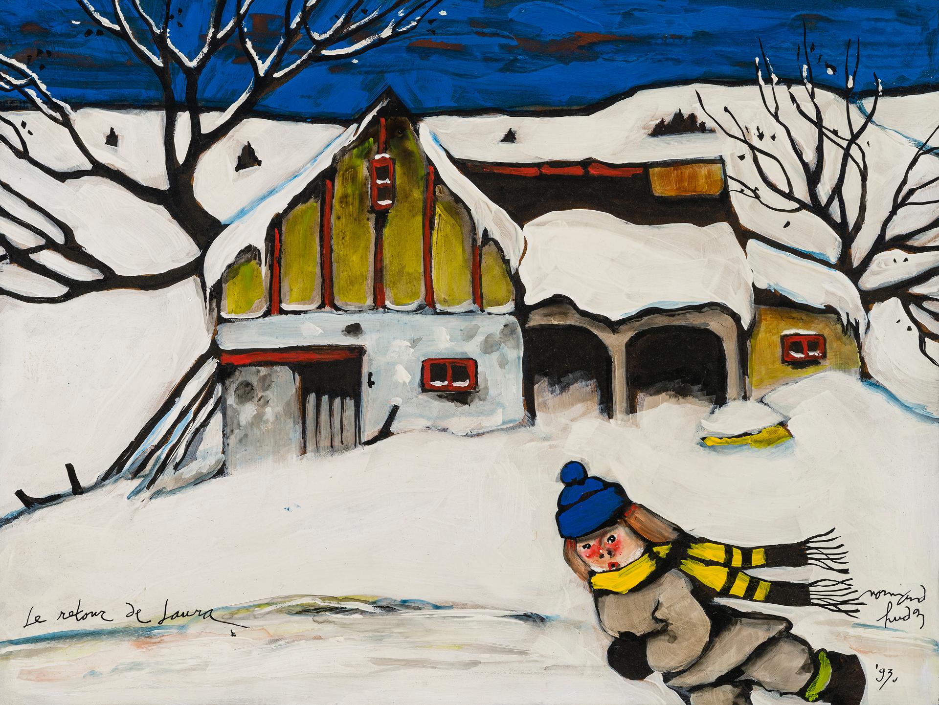 Normand Hudon (1929-1997) - Le retour de Laura, 1996
