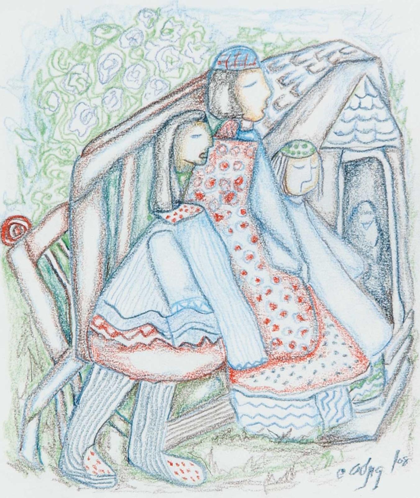 Daphne Odjig (1919-2016) - In Our Backyard