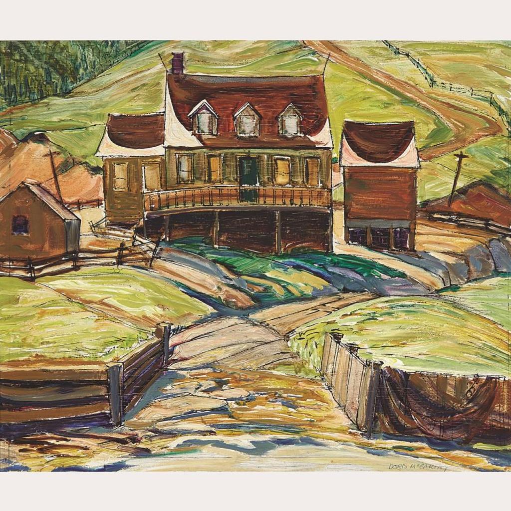 Doris Jean McCarthy (1910-2010) - Farm Buildings At Pointe Au Persil, P.Q., 1947