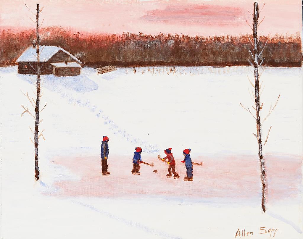 Allen Fredrick Sapp (1929-2015) - Playing Hockey