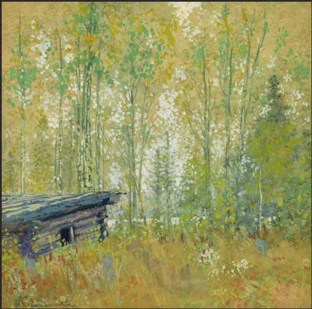 Frank (Franz) Hans Johnston (1888-1949) - Trapper's Old Shack, Good Fish Lake, Swastika District
