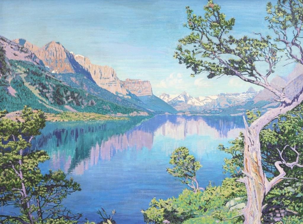 Herbert Otto (Herb) Sellin (1943) - Reflections On A Mountain Lake; 1973