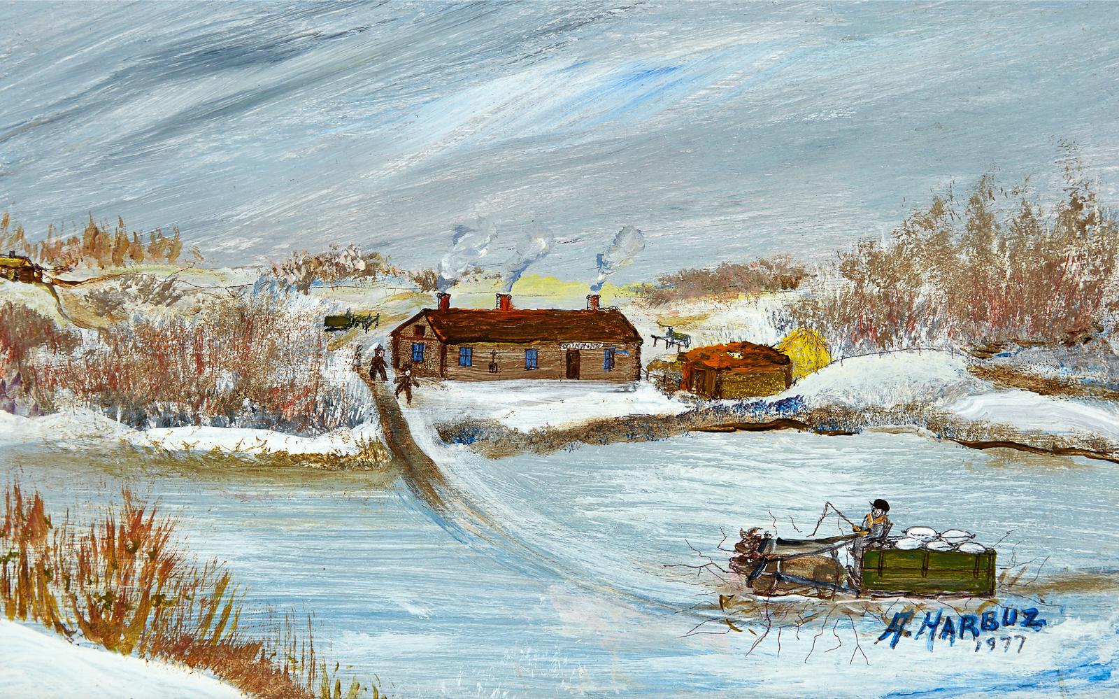 Ann Alexandra Harbuz (1908-1989) - Coming From North Battleford