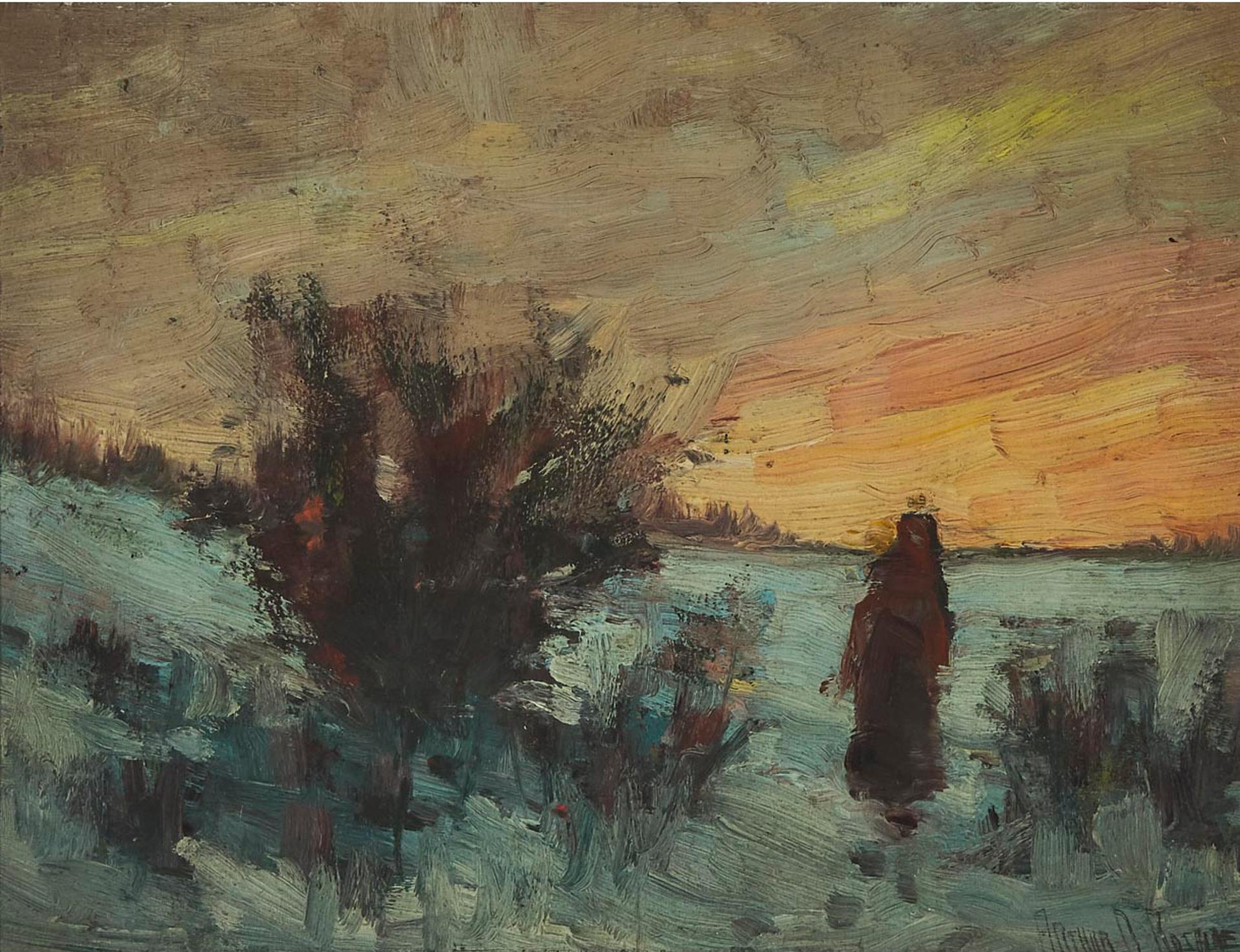 Arthur Dominique Rozaire (1879-1922) - Coucher De Soleil, Cap Diamant